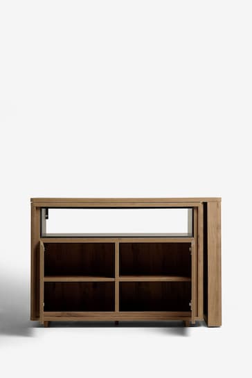 Dark Bronx Oak Effect Swivel Desk