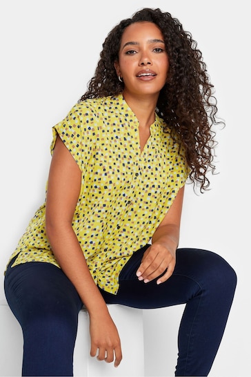 M&Co Yellow Grown On Sleeve Blouse
