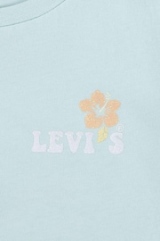 Levi's® Blue Floral Slogan Back Print Logo T-Shirt - Image 5 of 5