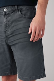 Smoke Grey Garment Dye Denim Shorts - Image 4 of 4