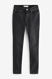 Washed Black Low Skinny Jeans - Image 6 of 7