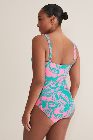 Phase Eight Green Paisley Printed Swimsuit