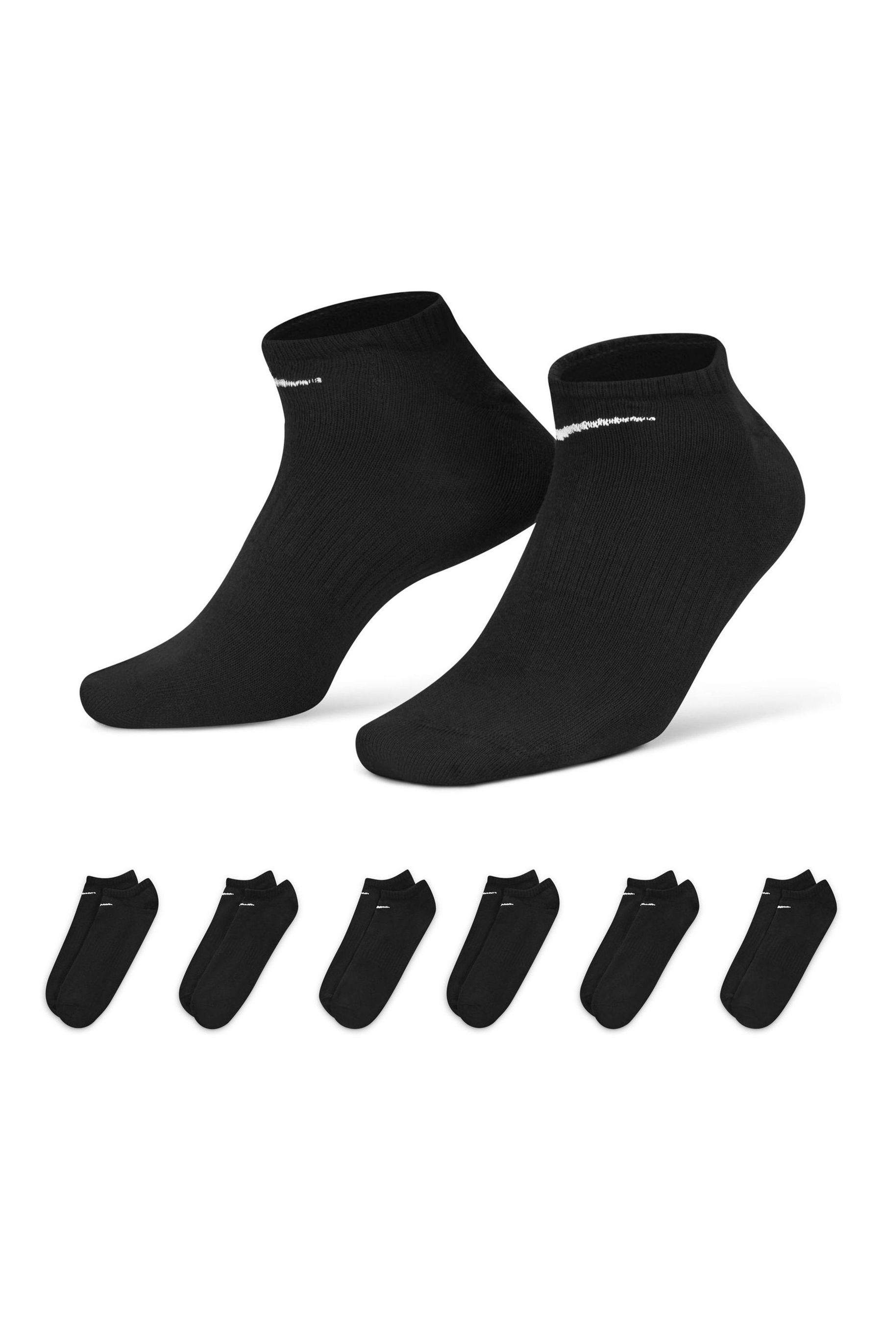 Buy Nike Black Lightweight Invisible Socks Six Pack from the Next