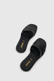Schuh Tierney Leather Sliders - Image 4 of 4