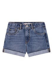 Levi's® Blue Mom Denim Shorts With Roll Cuff - Image 1 of 5