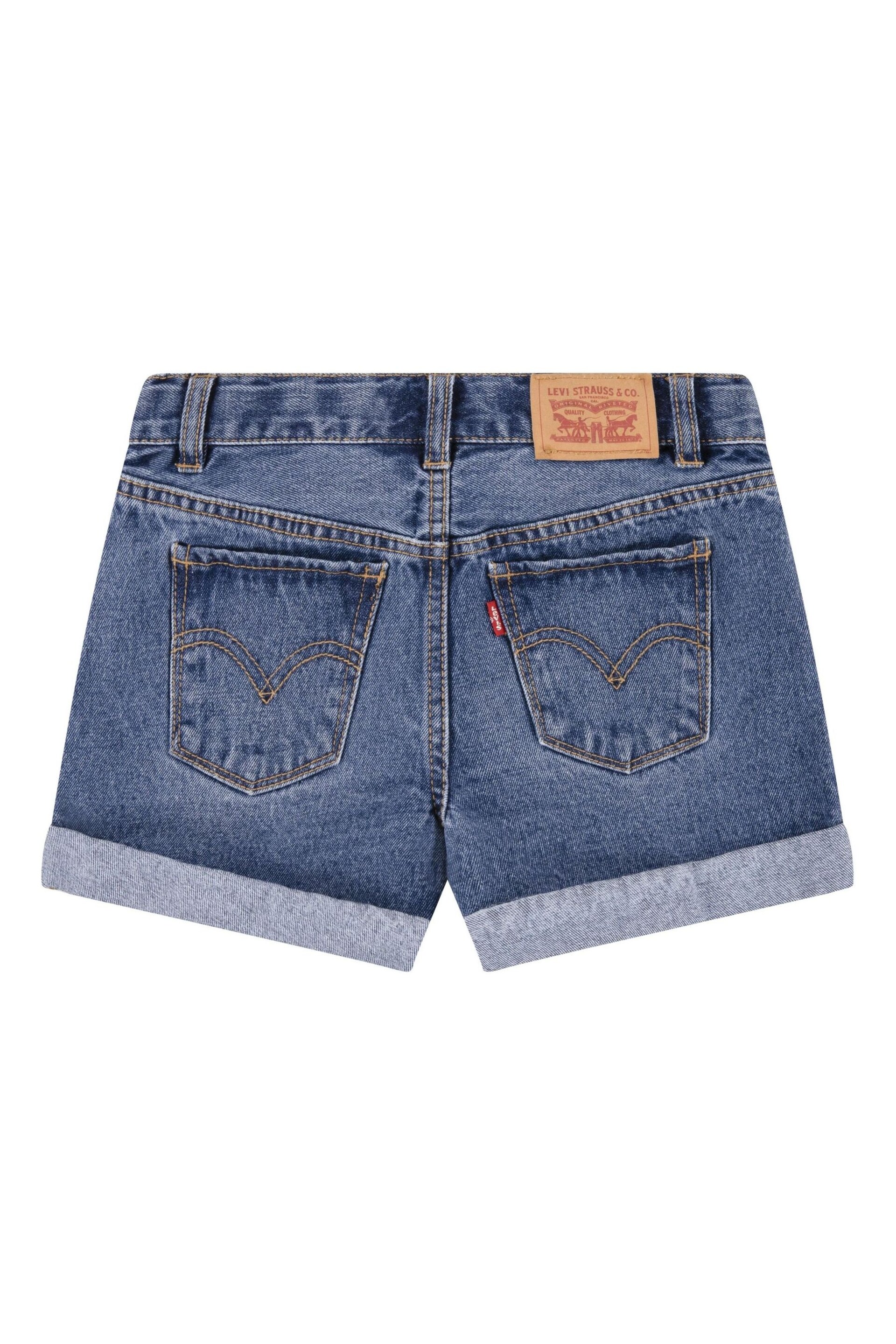 Levi's® Blue Mom Denim Shorts With Roll Cuff - Image 2 of 5