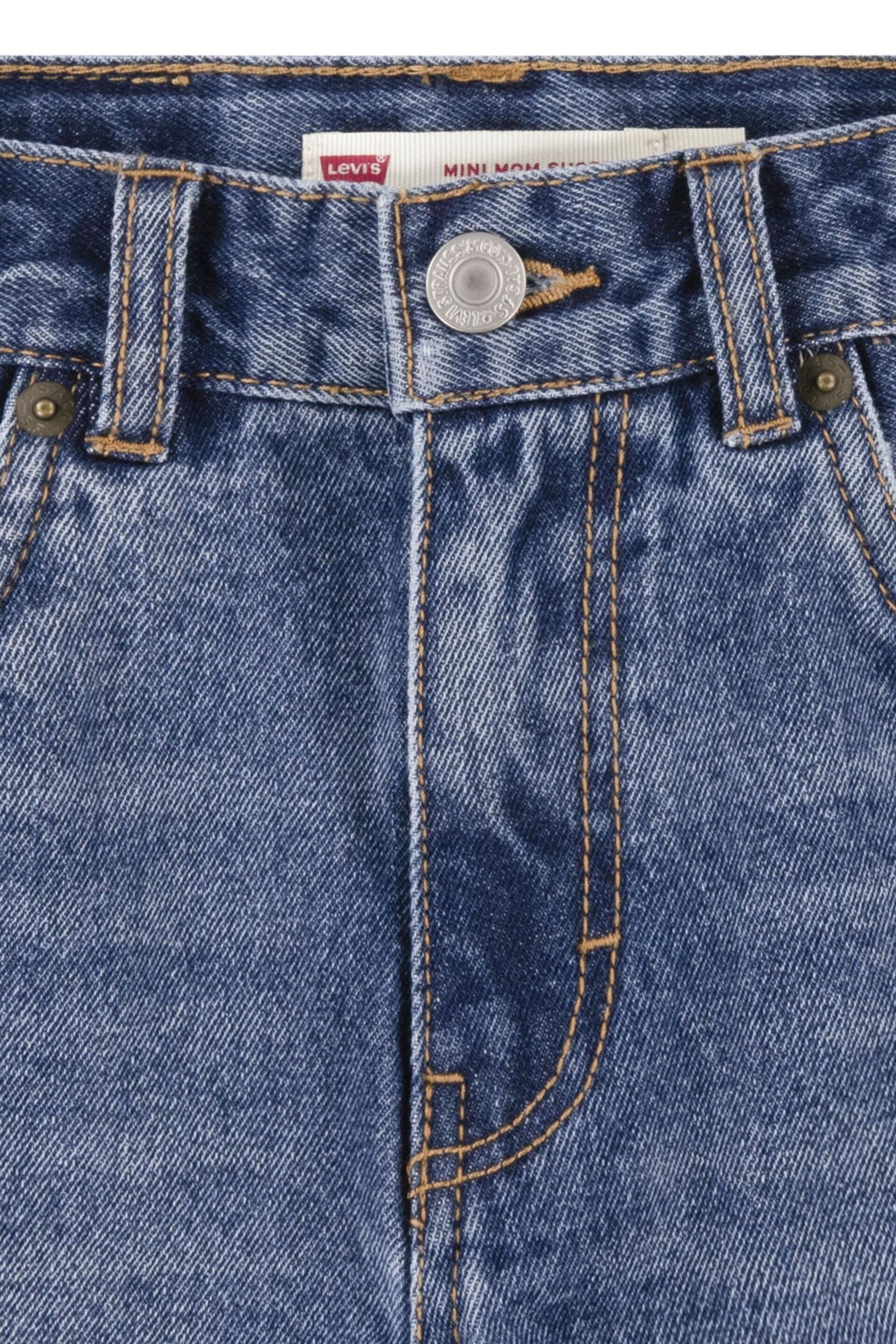 Levi's® Blue Mom Denim Shorts With Roll Cuff - Image 3 of 5