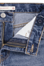 Levi's® Blue Mom Denim Shorts With Roll Cuff - Image 4 of 5