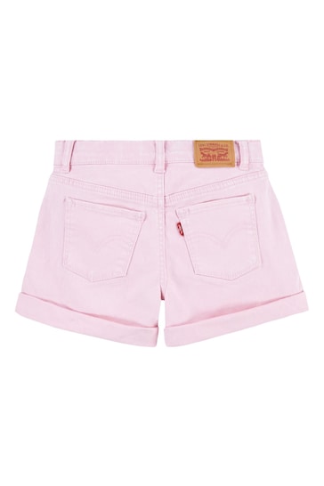 Levi's® Pink Mom Denim Shorts With Roll Cuff