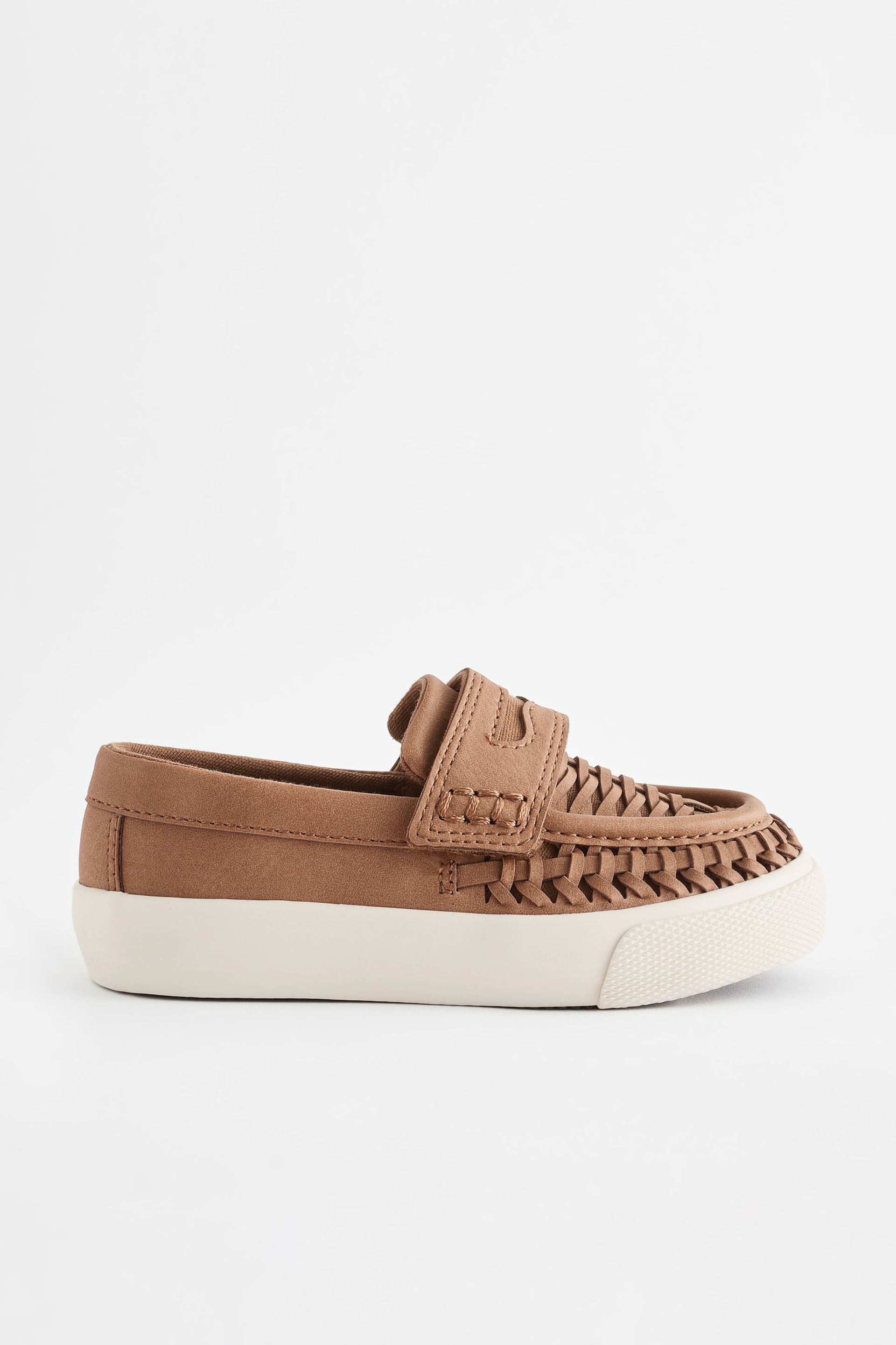 Tan Brown Standard Fit (F) Woven Loafers - Image 1 of 7
