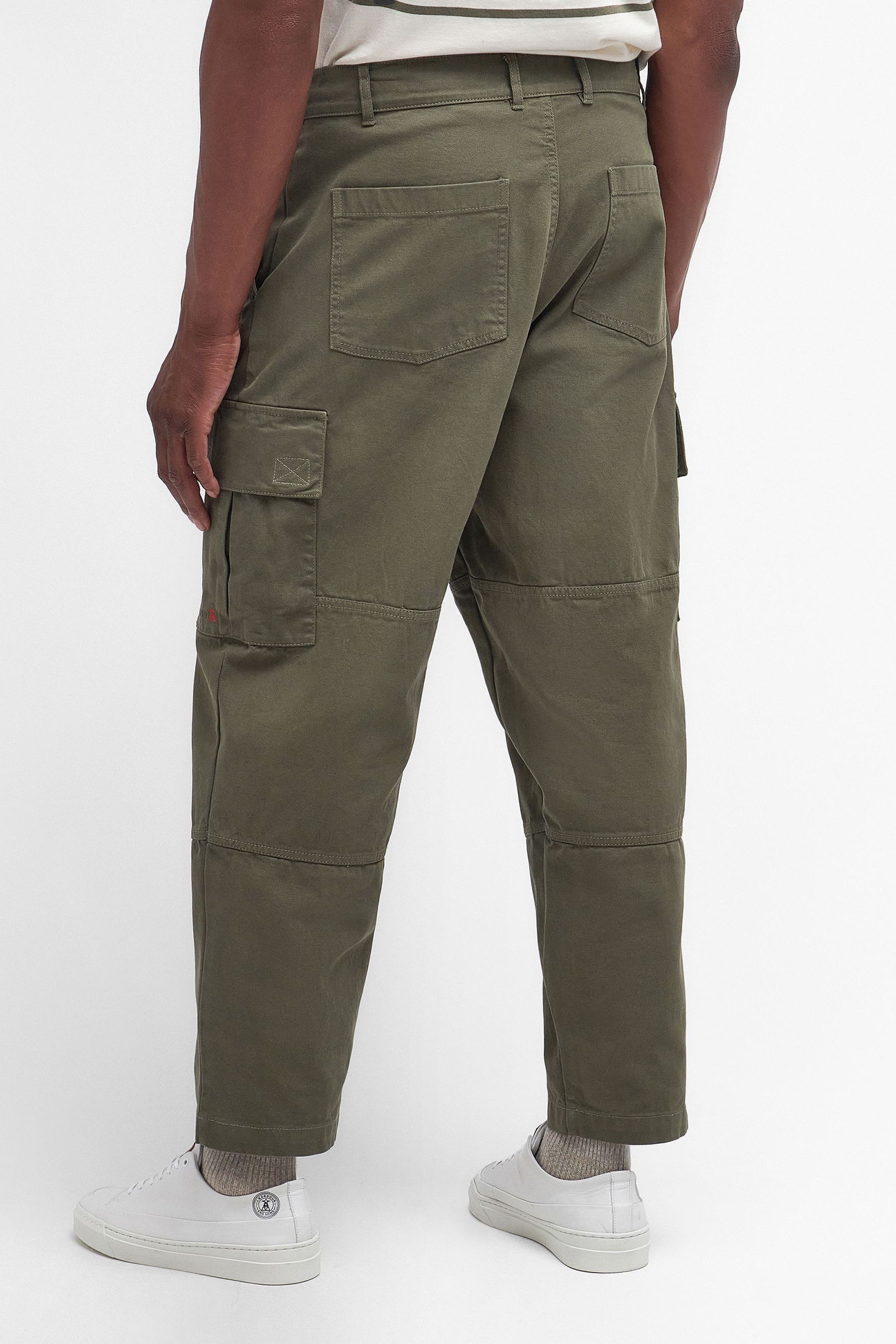 Buy Barbour Olive Green Robhill Cargo Trousers from the Next UK