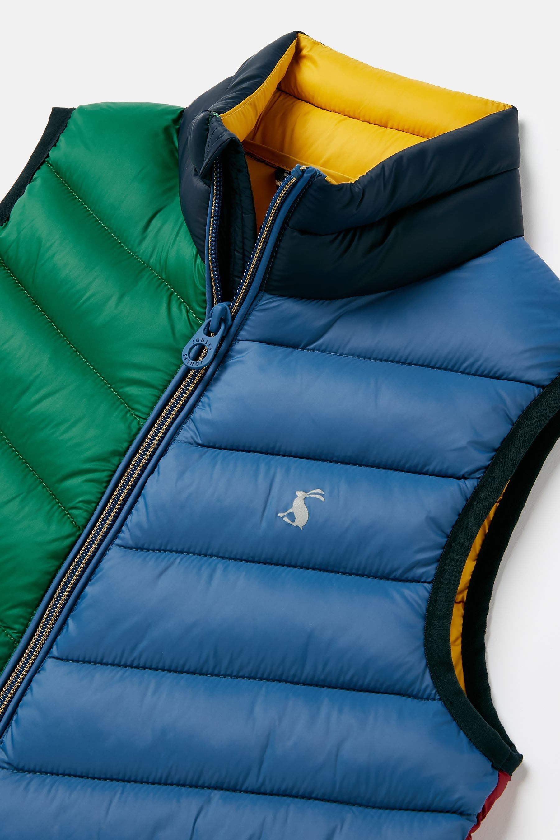 Joules Kids Crofton Quilted Hotchpotch Gilet