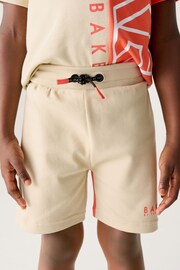 Baker by Ted Baker Orange Colourblock T-Shirt And Shorts Set - Image 4 of 8