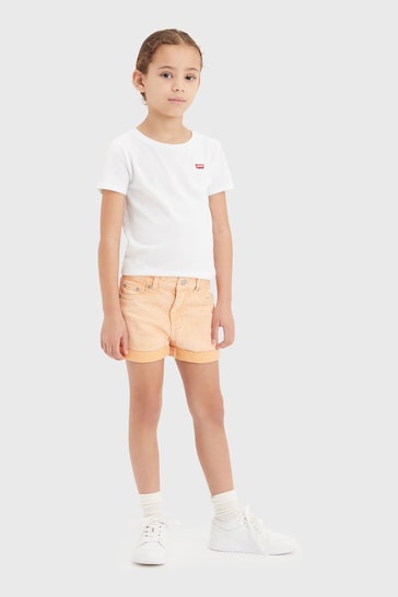 Levi's® Orange Mom Denim Shorts With Roll Cuff