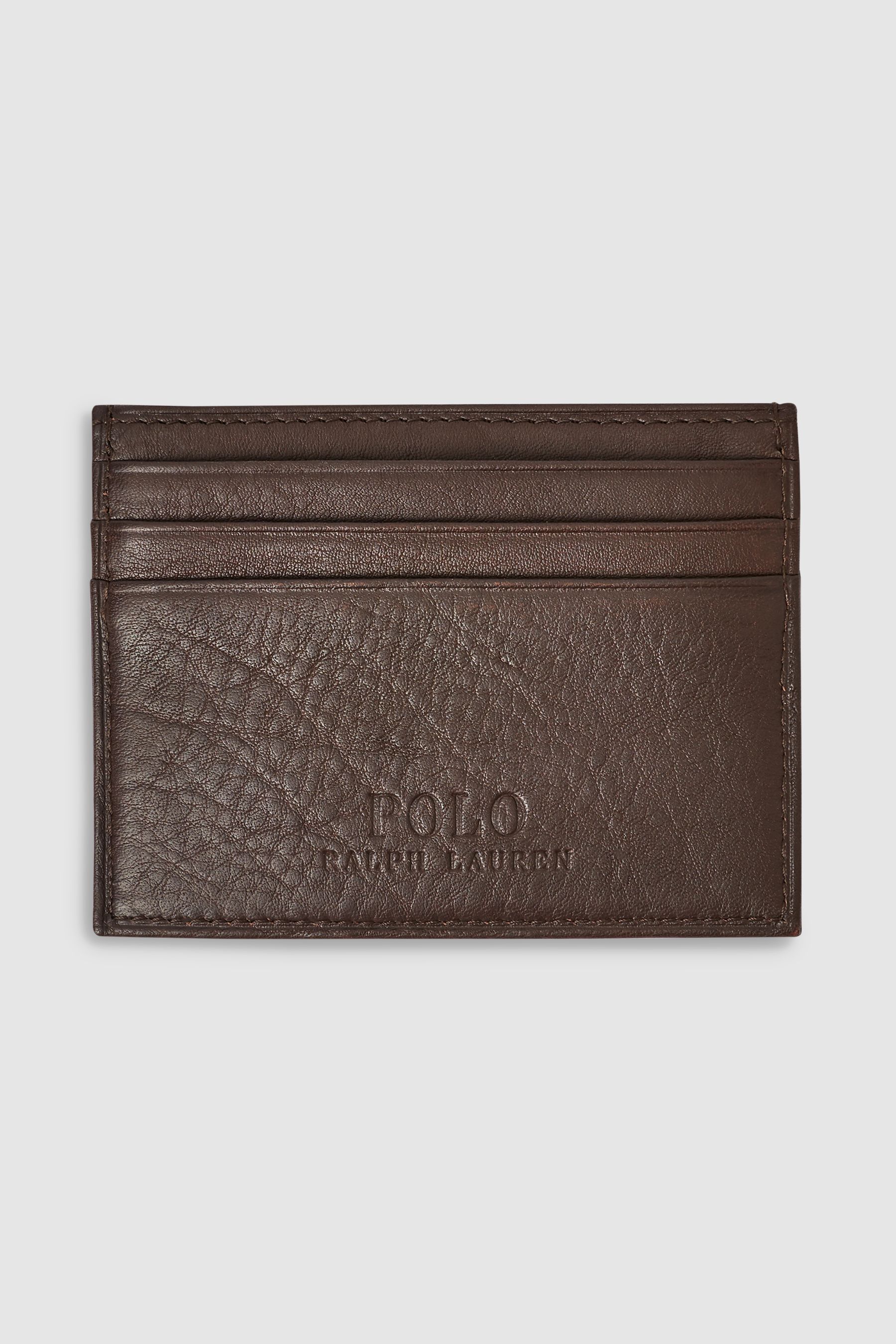 Polo ralph lauren leather card holder top