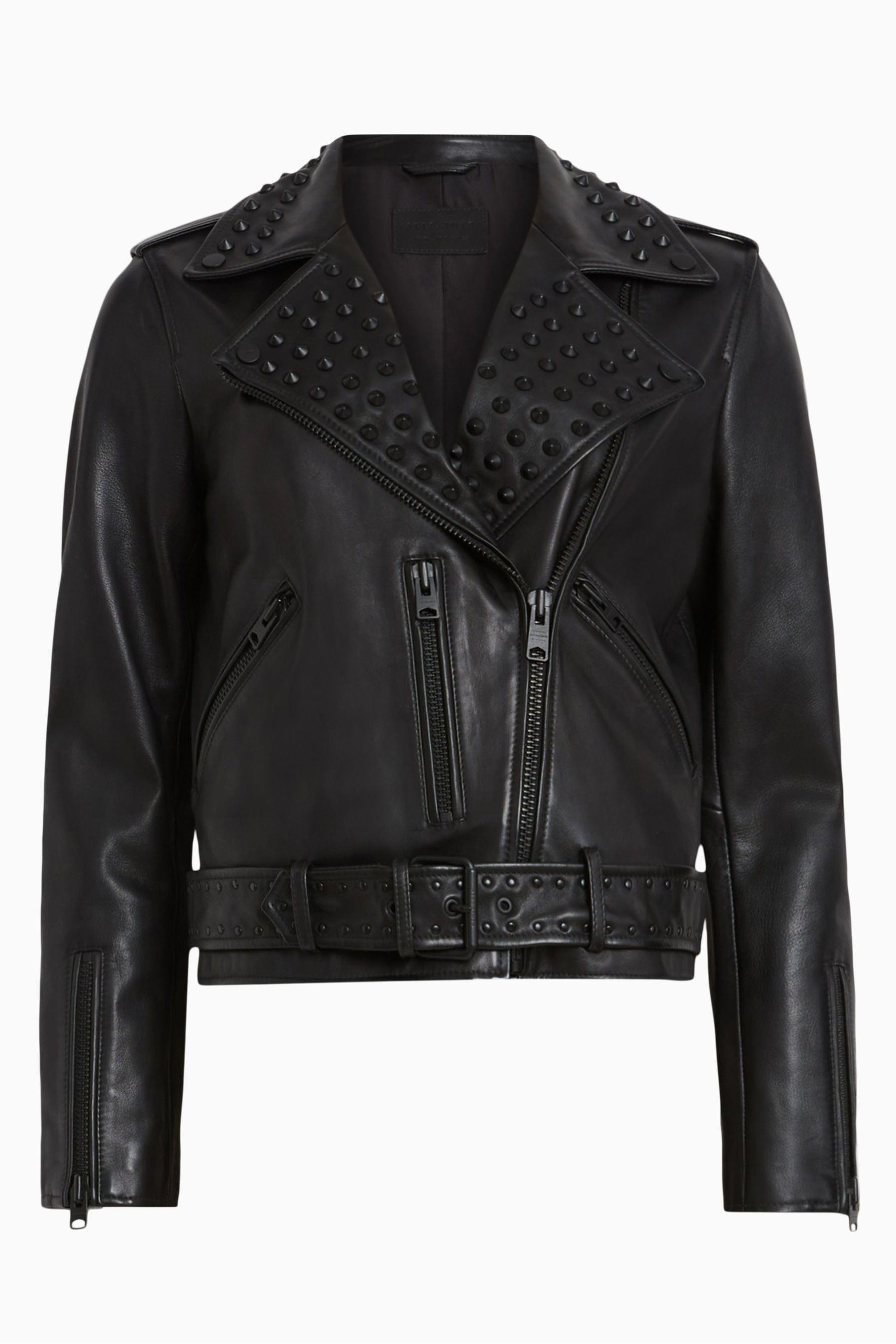 Buy AllSaints Balfern Studded Biker Jacket from the Next UK online shop