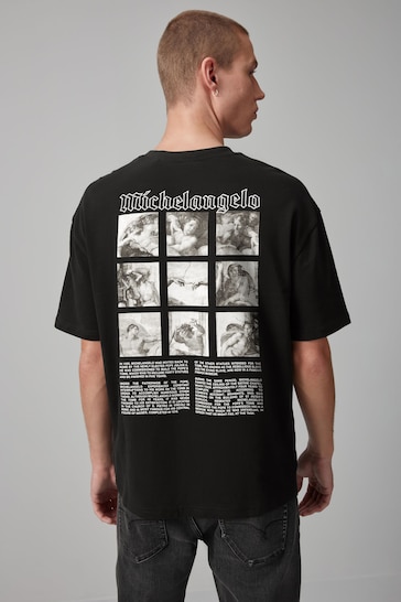Black Michelangelo Artist Licence T-Shirt