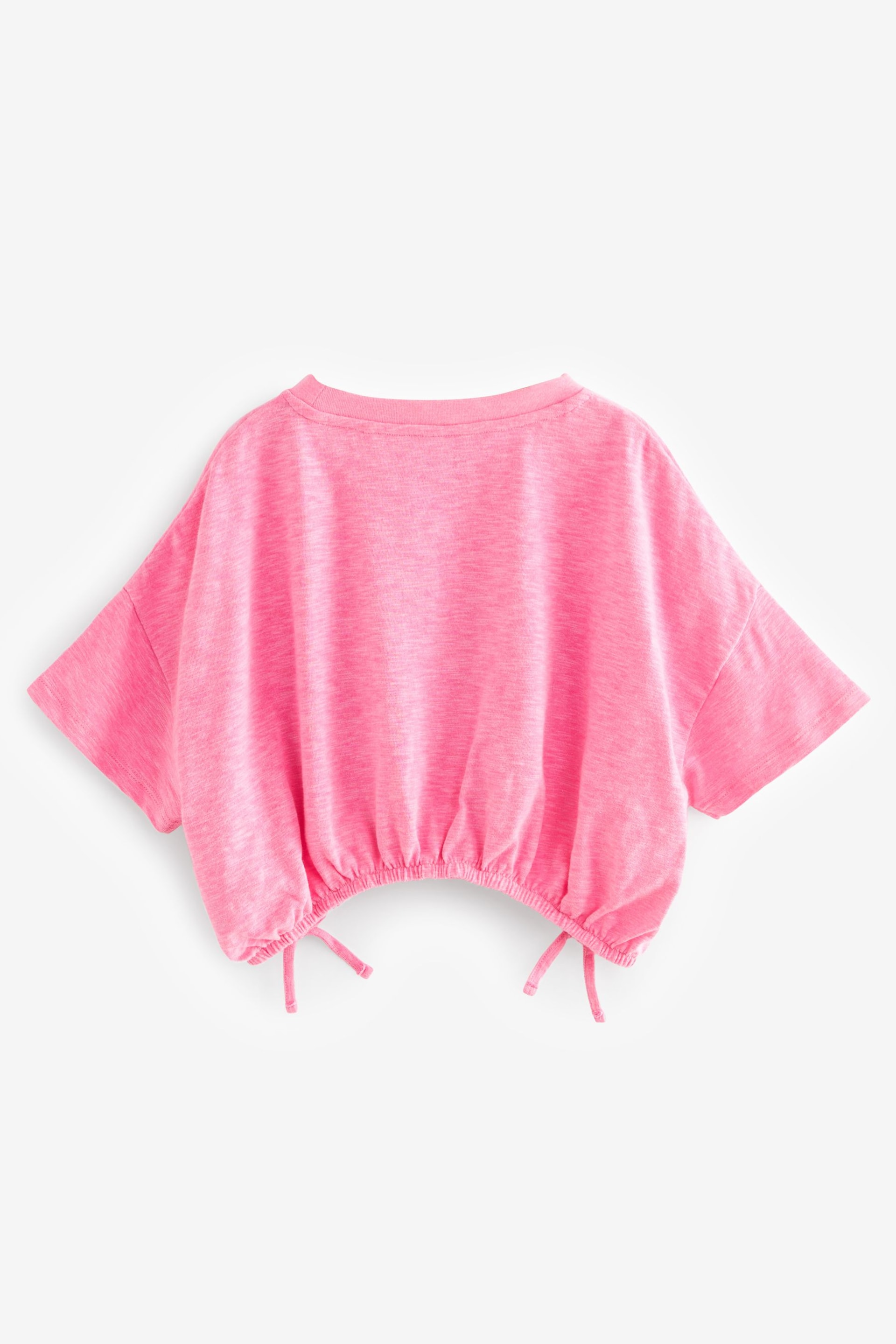 Bright Pink Sequin Heart T-Shirt (3-16yrs) - Image 7 of 8