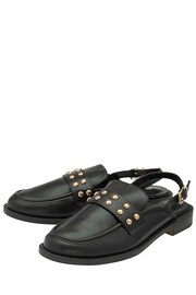 Ravel Black Flat Slingback Loafers - Image 2 of 4