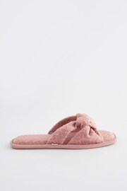 Pink Knot Textured Slider Slippers - Image 3 of 6