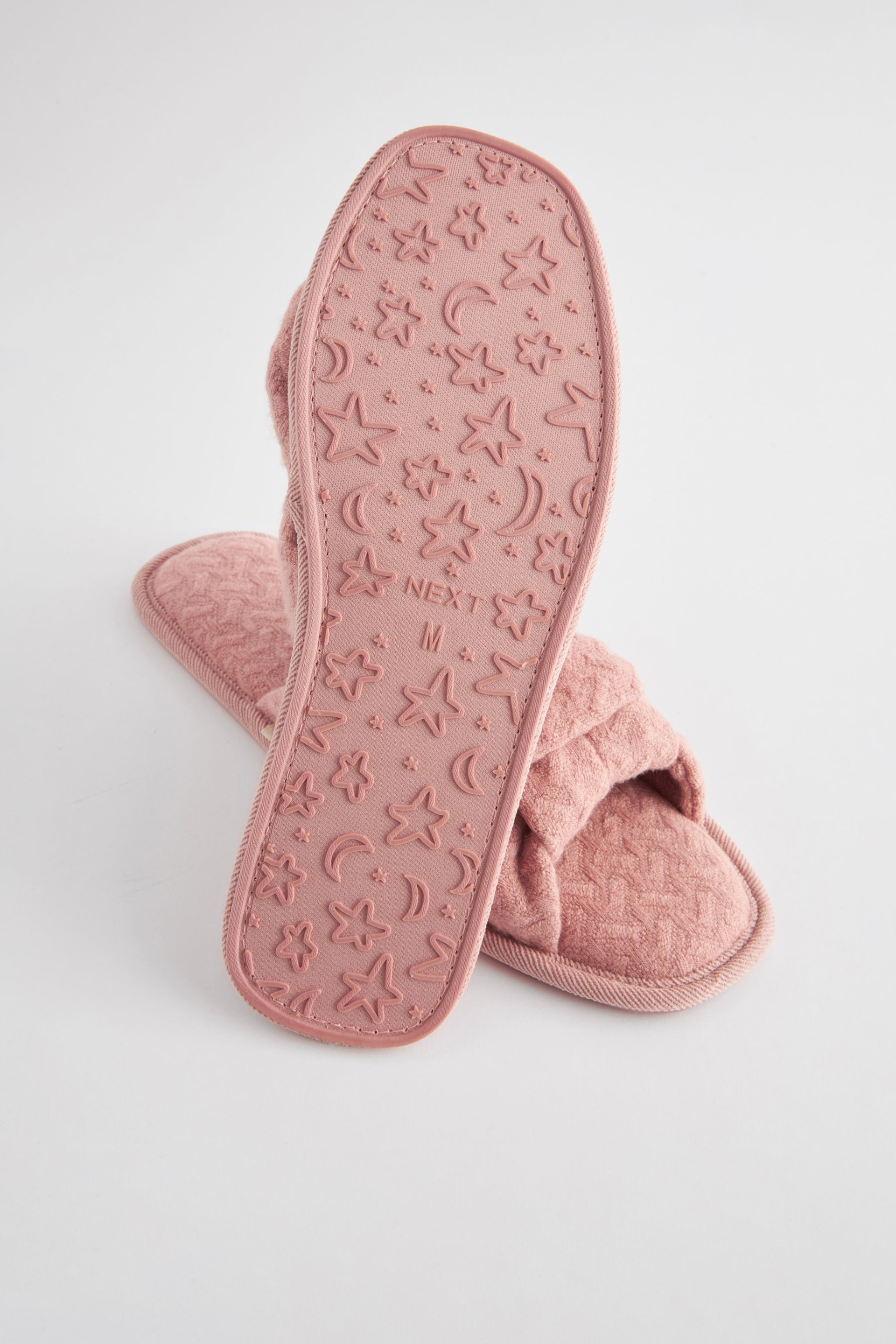 Pink Knot Textured Slider Slippers - Image 5 of 6