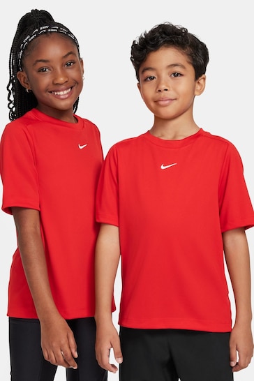 Nike Red Dri-FIT Multi + Training T-Shirt