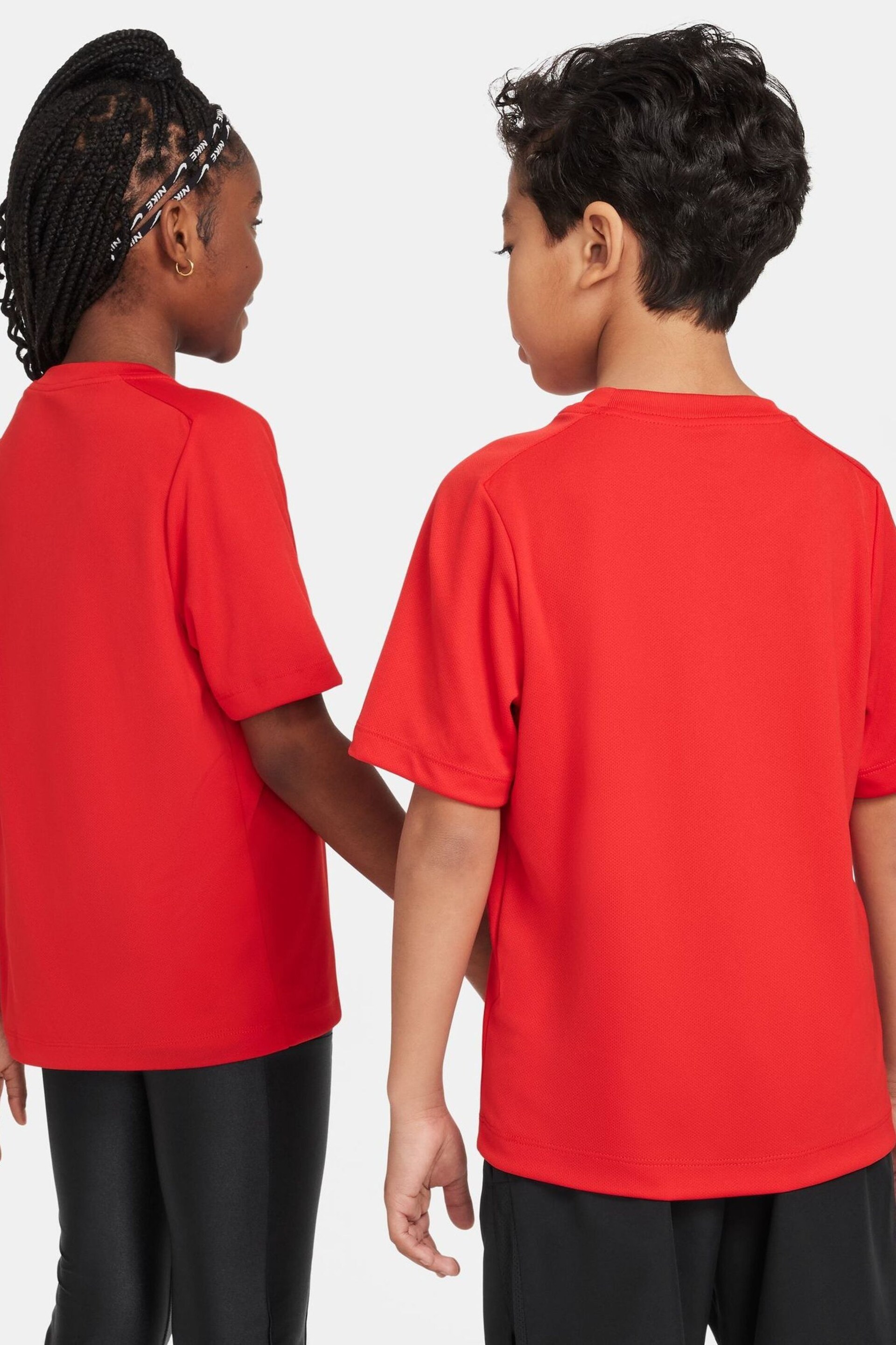 Nike Red Dri-FIT Multi + Training T-Shirt - Image 3 of 4