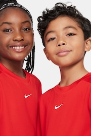 Nike Red Dri-FIT Multi + Training T-Shirt - Image 4 of 4
