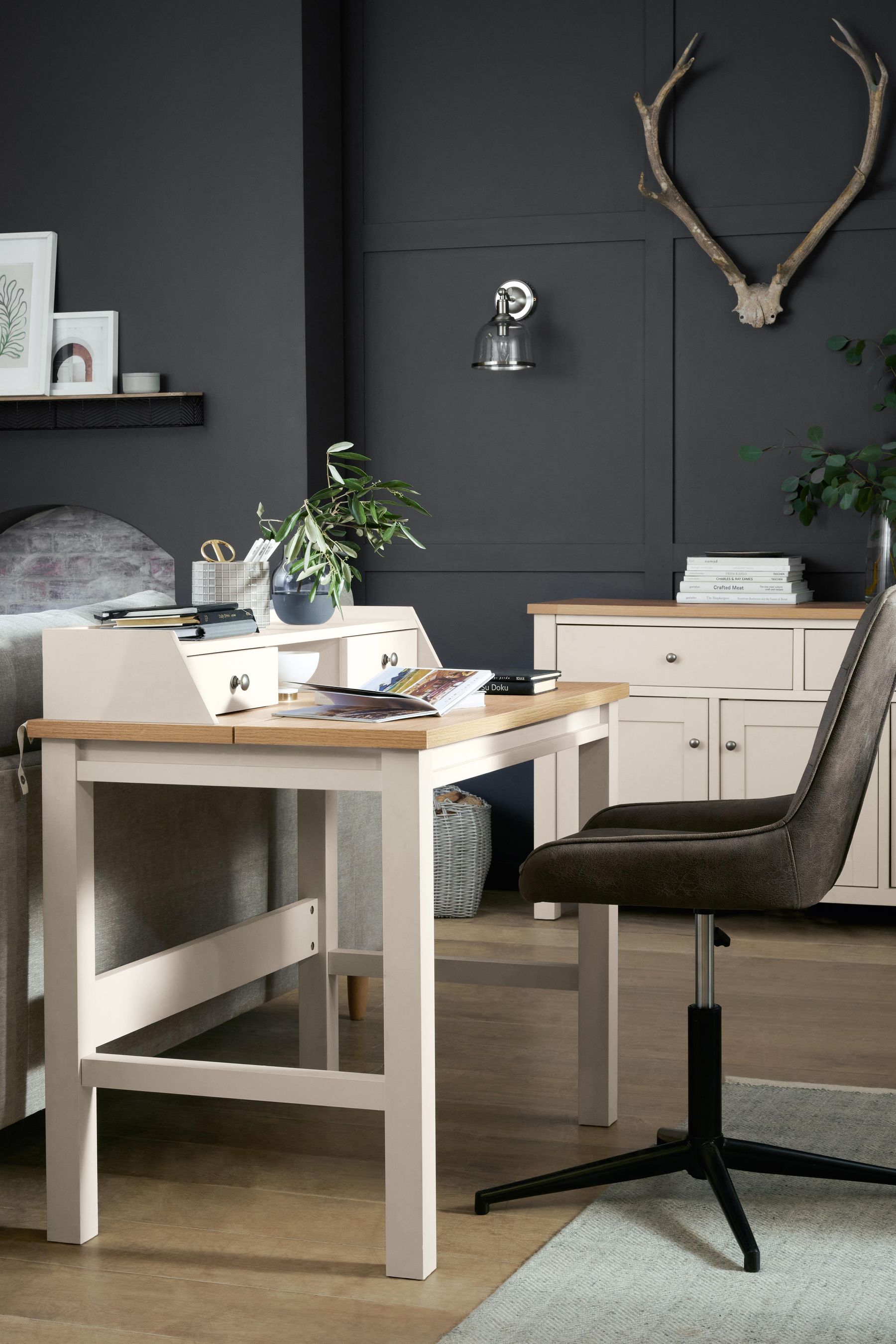 Buy Cream Malvern Oak Effect Storage Desk from the Next UK online shop