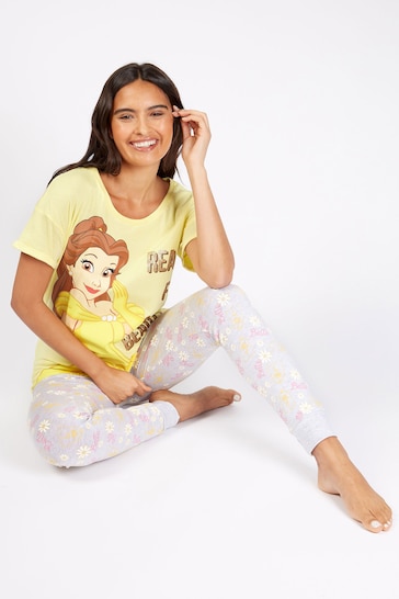 Character Grey Disney Beauty and the Beast Long Leg Pyjama Set