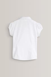 White Puff Sleeve School Blouse (3-16yrs) - Image 1 of 4