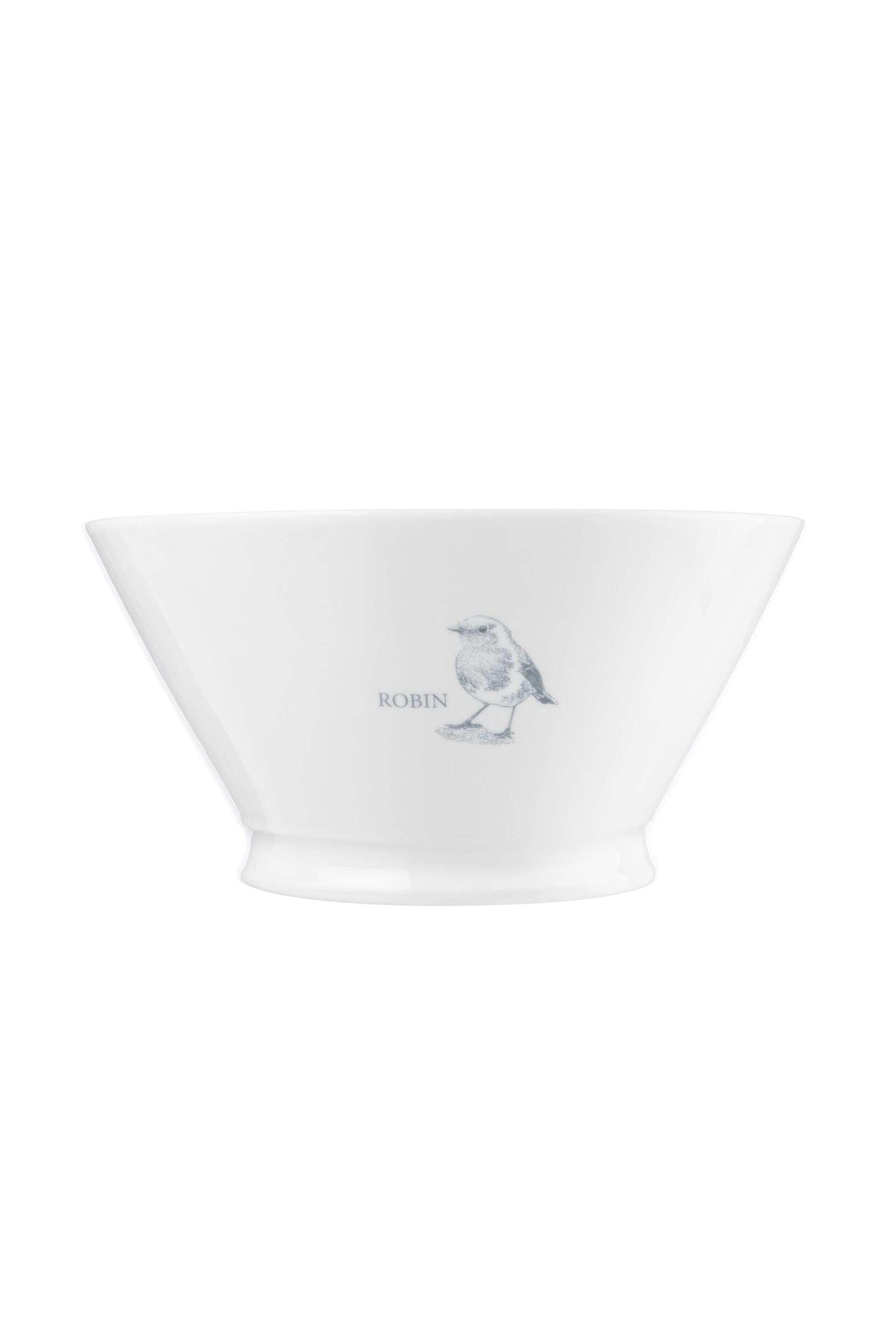 Mary Berry White Garden Robin Large Serving Bowl - Image 2 of 3