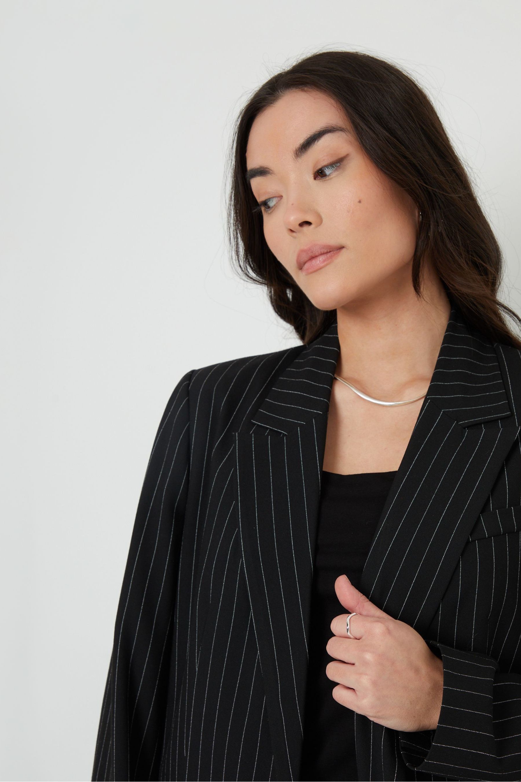 Buy Threadbare Black Classic Pinstripe Lined Blazer from the Next UK online shop