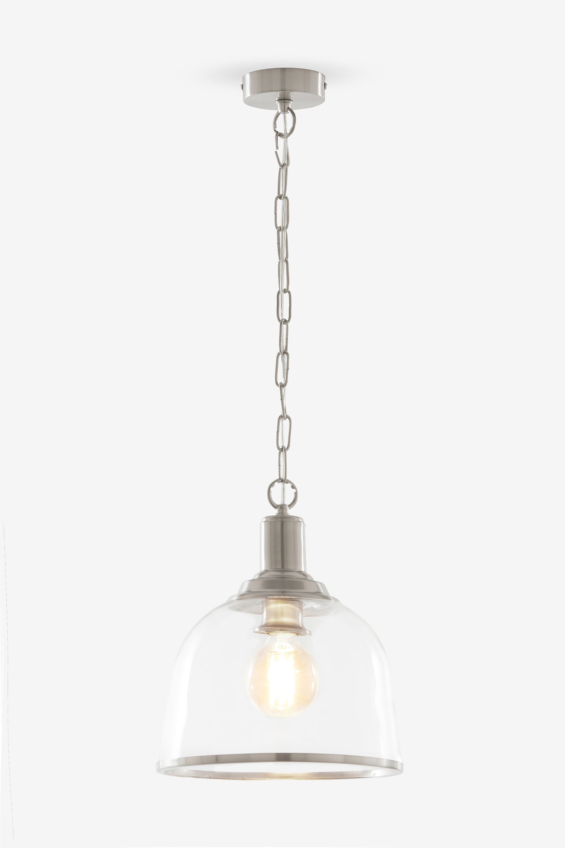 Brushed chrome sales pendant