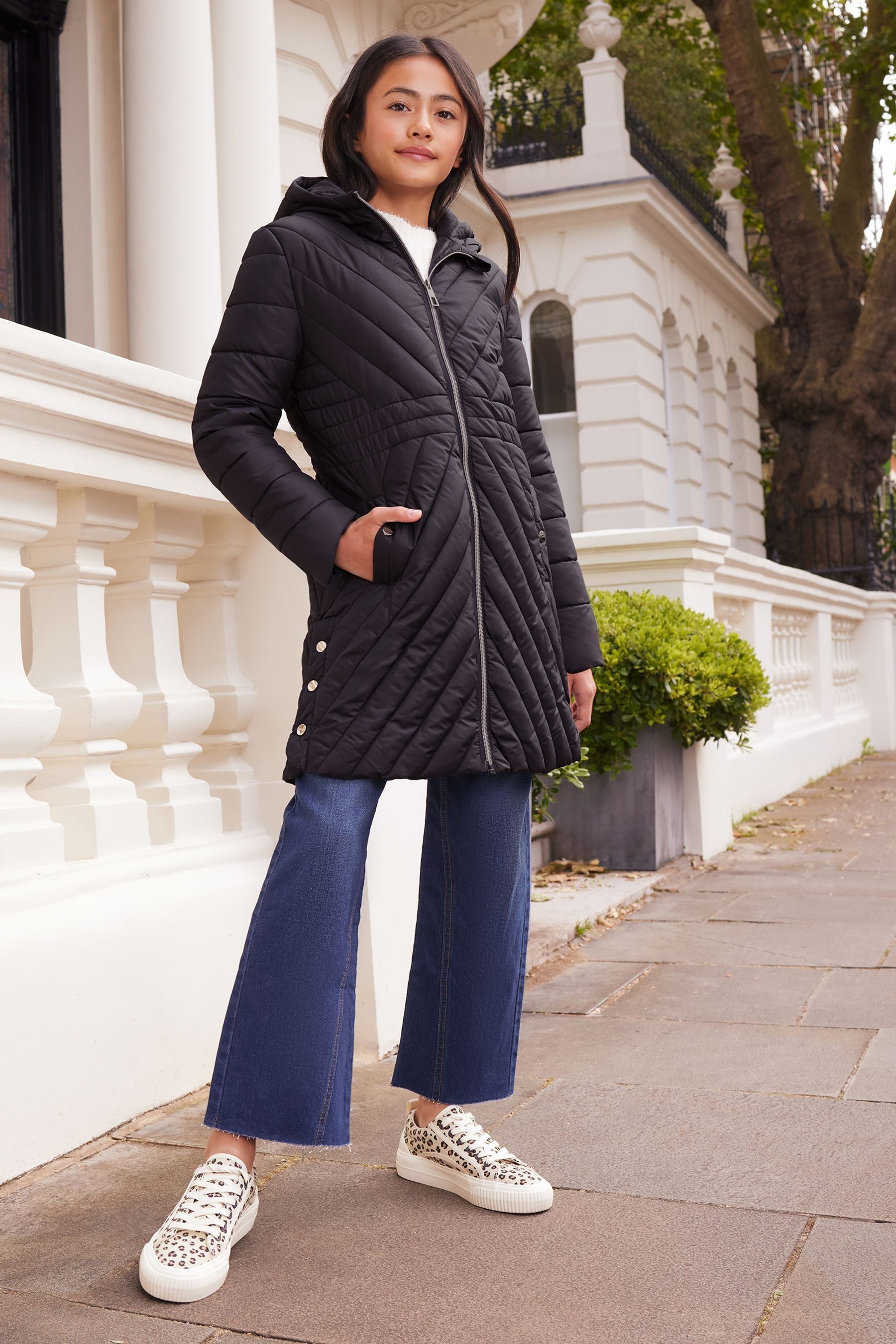 Lipsy black padded coat sale