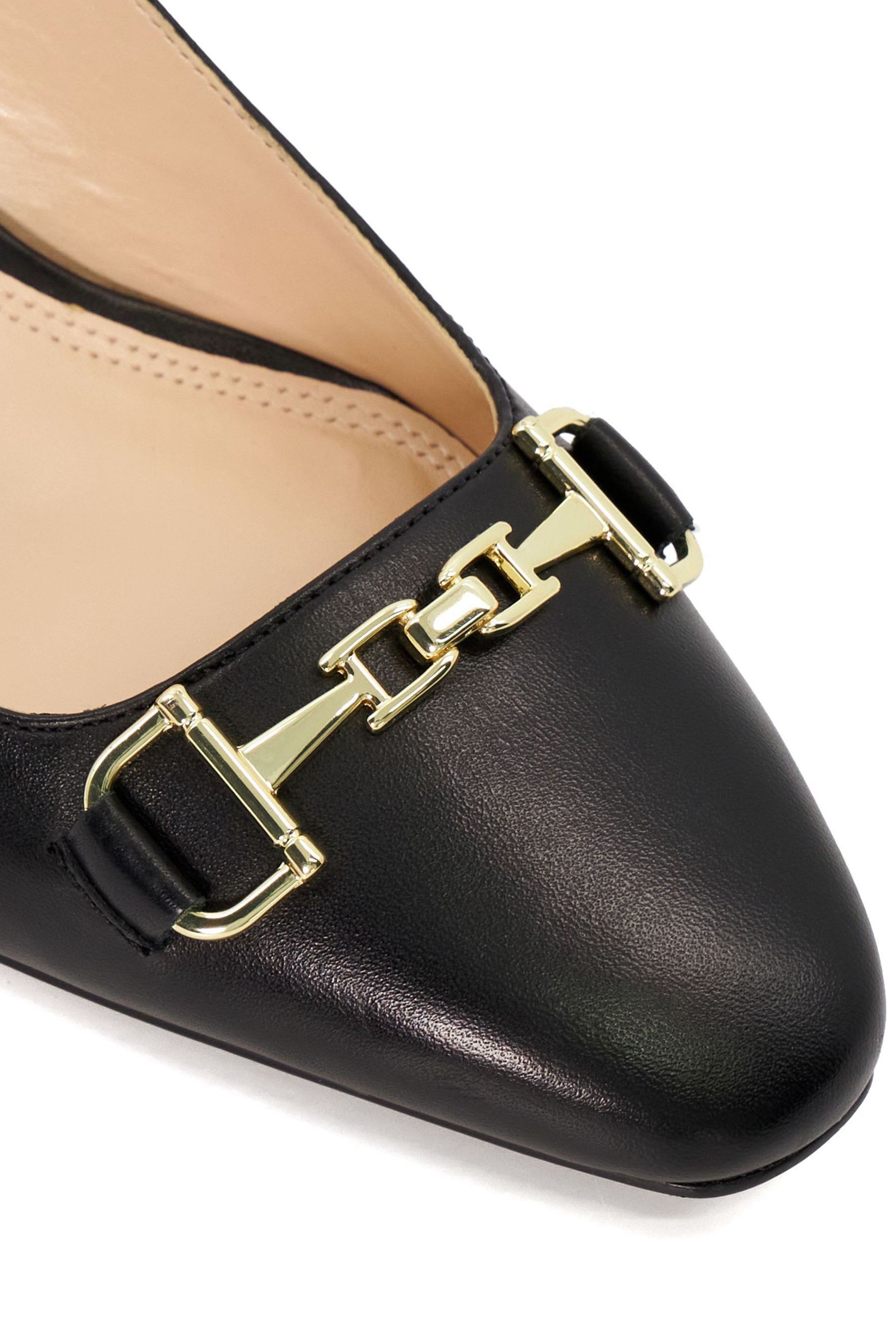 Buy Dune London Black Regular Fit Detailed Block Heel Snaffle Slingbacks from Next Canada