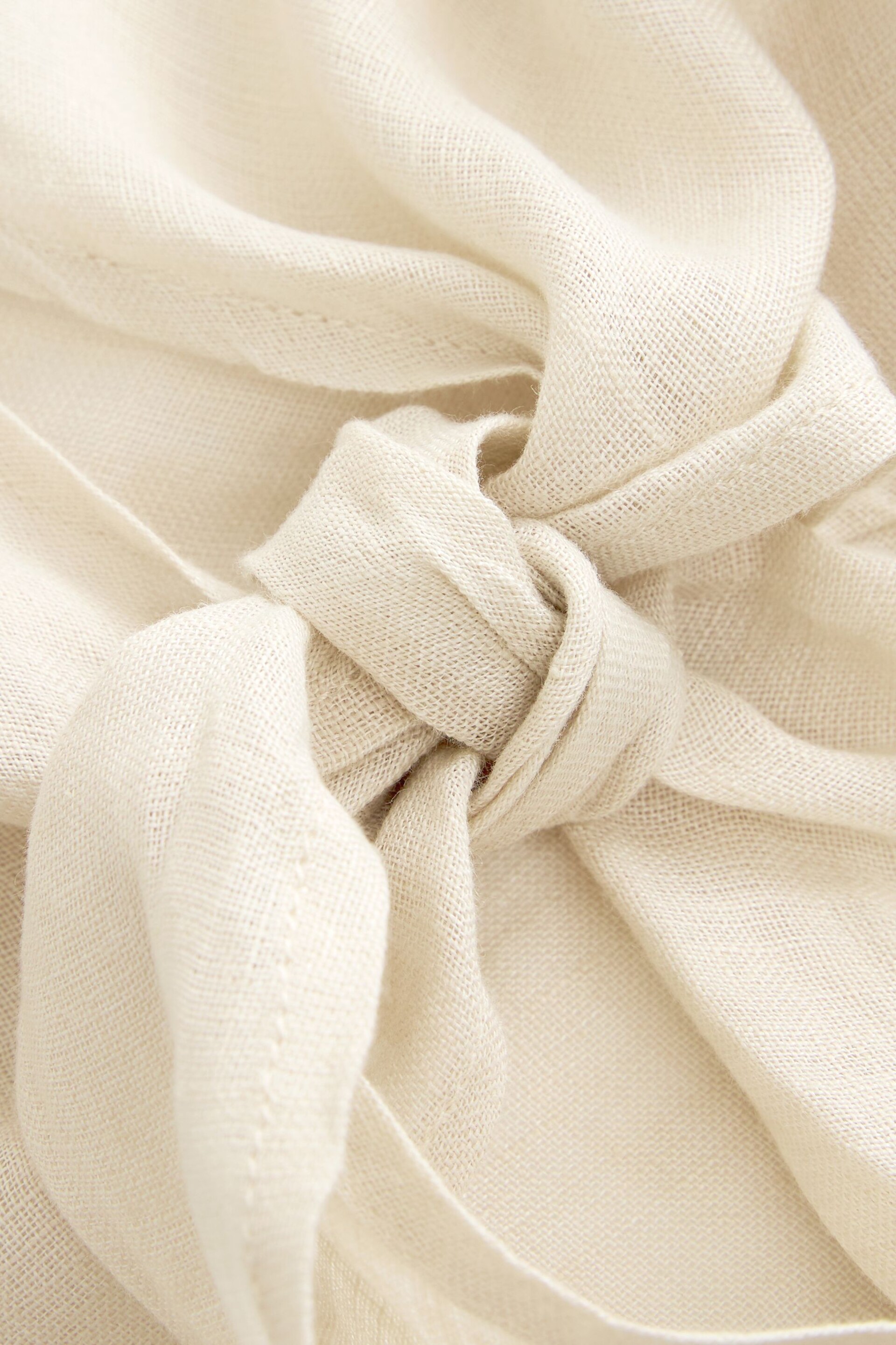 Natural Premium 100% Linen Tie Top - Image 7 of 7