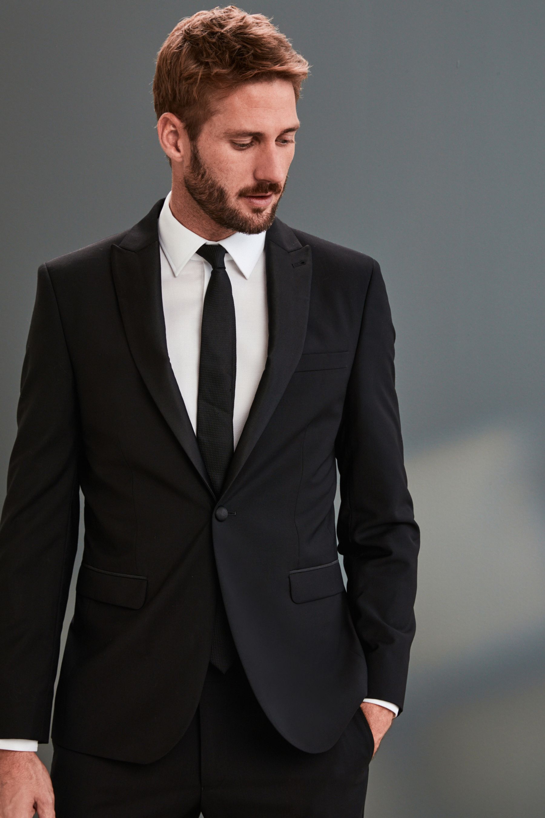 Buy Black Slim Fit Signature Tollegno Italian Wool Suit Jacket from the Next UK online shop