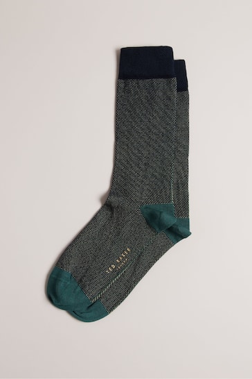 Ted Baker Blue Coretex Semi Plain Socks