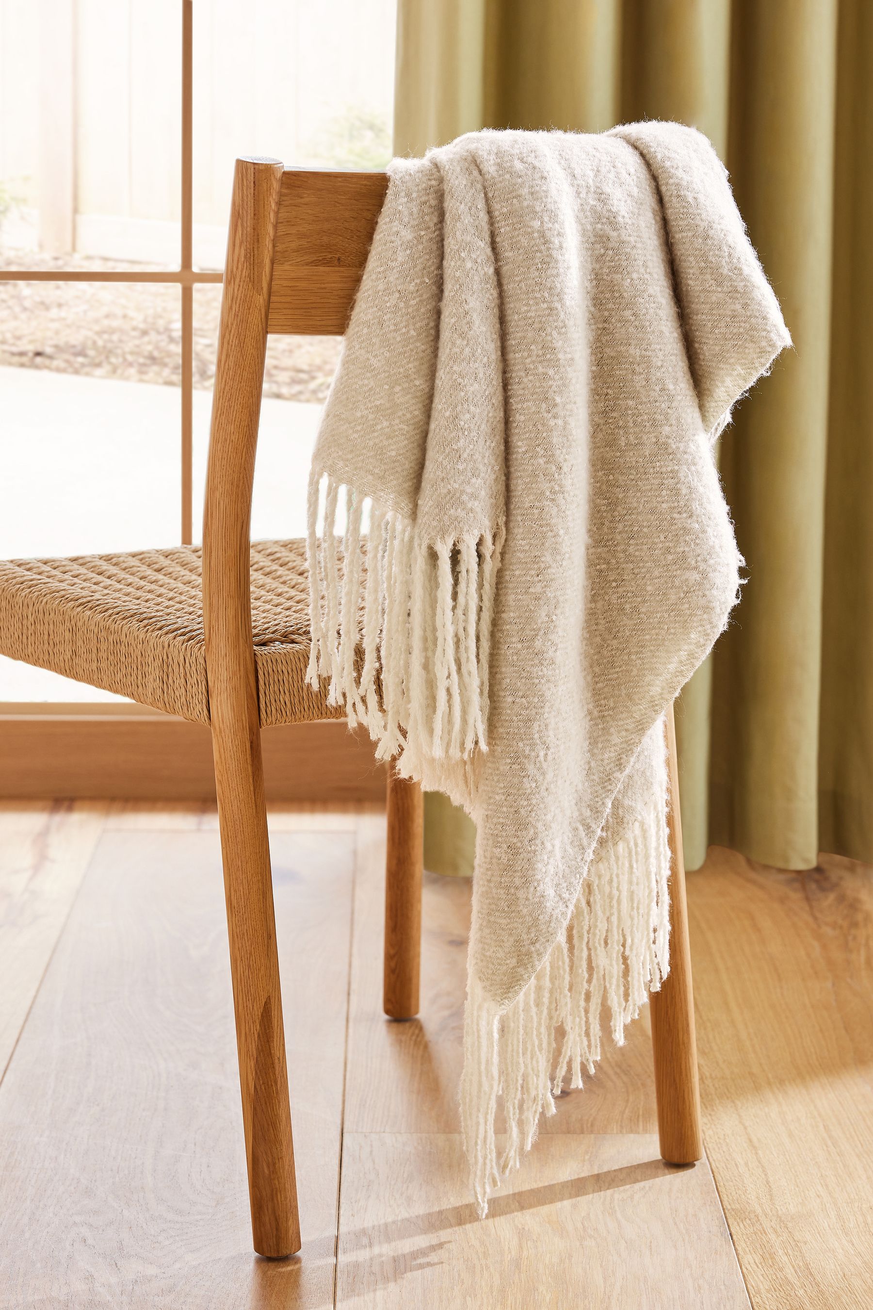 Buy Natural Super Soft Ludlow Throw from the Next UK online shop