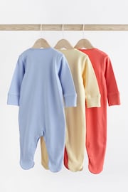 Bright 3 Pack Cotton Baby Sleepsuits (0-2yrs) - Image 2 of 11