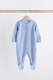 Bright 3 Pack Cotton Baby Sleepsuits (0-2yrs) - Image 3 of 11