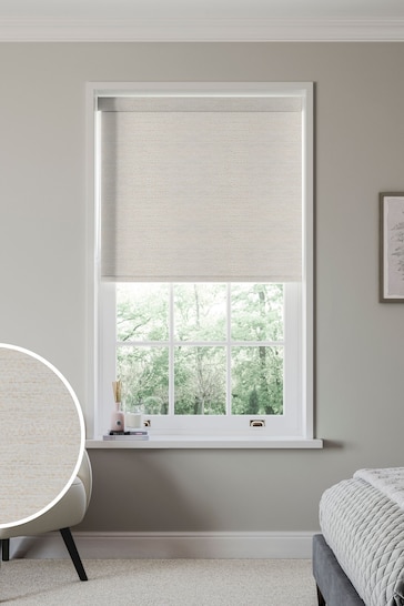 Champagne Cream Vicus Made to Measure Blackout Roller Blind