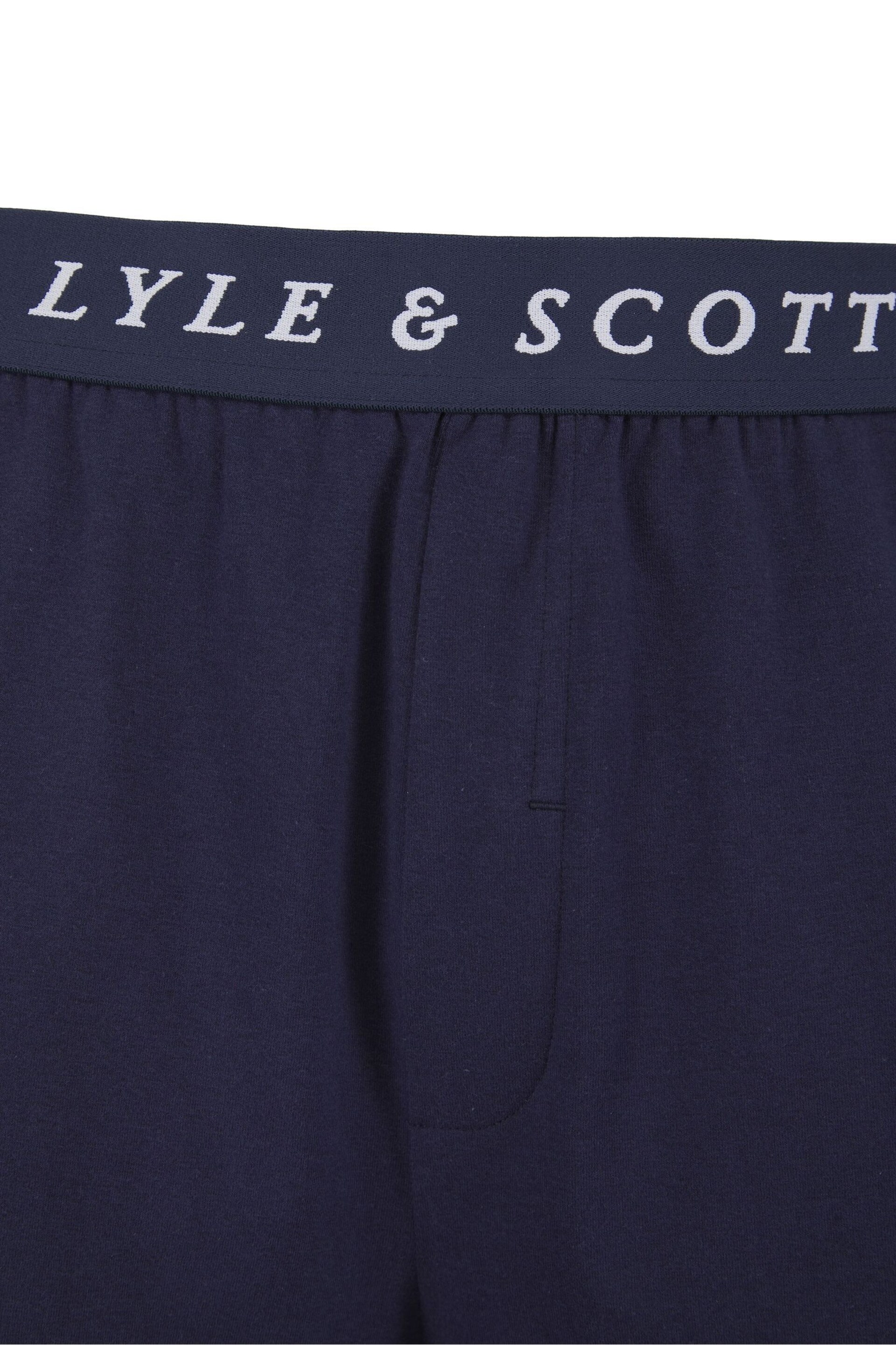 Lyle & Scott Blue Oakley T-Shirt and Short Set - Image 6 of 6
