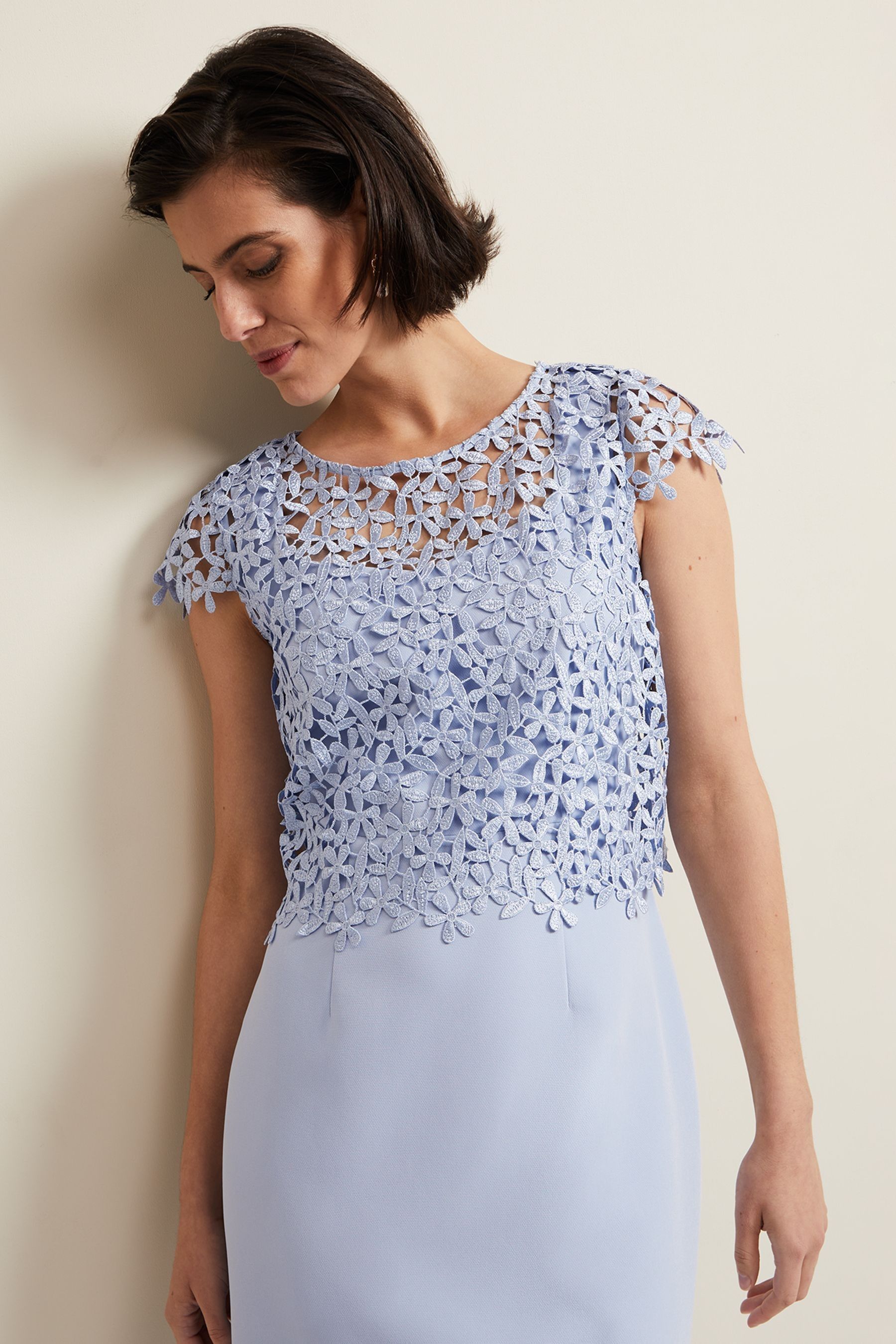 Phase eight tuileries sale layered lace dress
