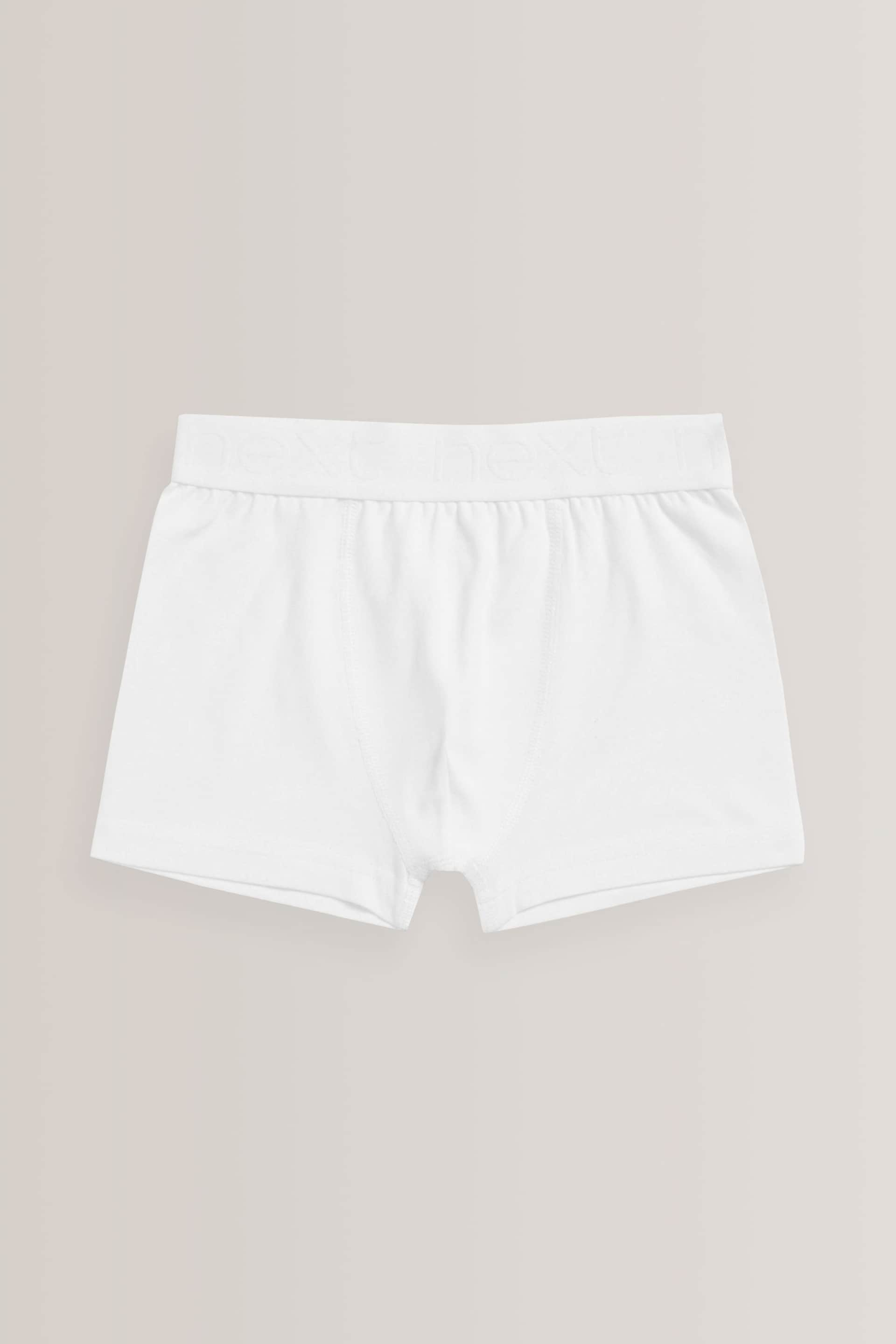 White Trunks 5 Pack (2-16yrs) - Image 2 of 4