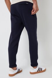 Threadbare Blue Pique Seam Detail Cuffed Joggers - Image 2 of 4