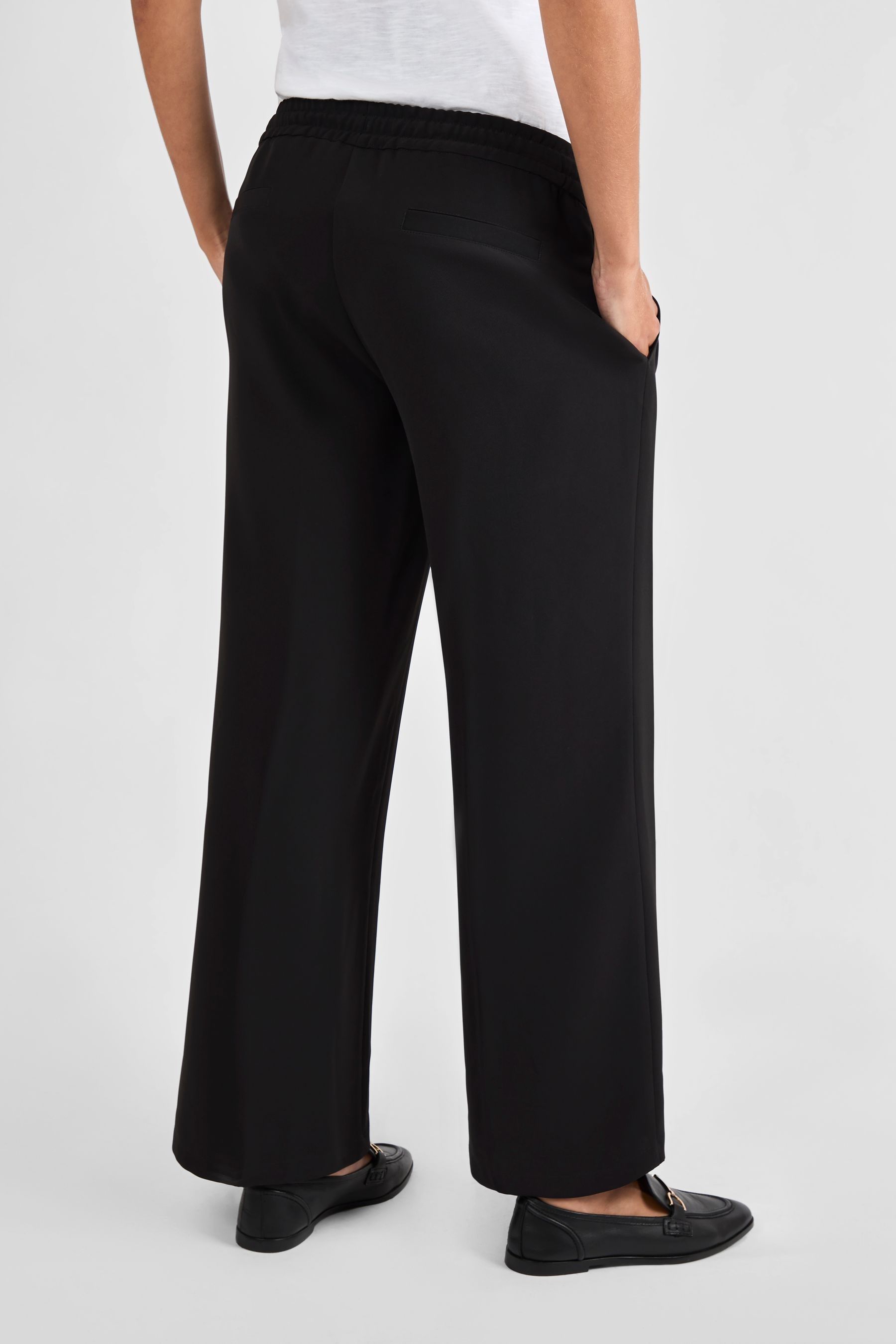 Buy JoJo Maman Bebe Black Wide Leg Maternity Trousers from Next Luxembourg