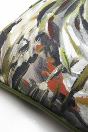 Prestigious Textiles Papaya Orange Palmyra Tropical Feather Filled 100% Cotton Cushion - Image 3 of 4