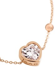 Radley Ladies Baylis Road 18ct Rose Gold Tone Sterling Silver Clear Stone Heart Bracelet - Image 2 of 4